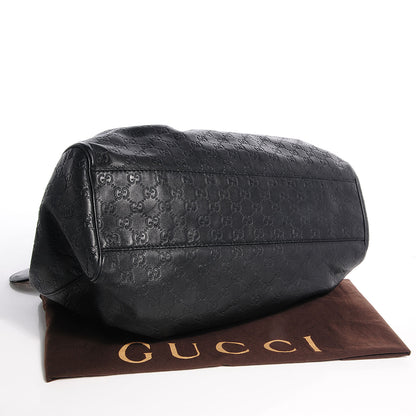 Gucci Guccissima Large Sukey Tote Black 4 of 7
