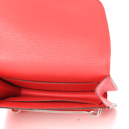Hermes Chevre Mysore Roulis Slim Wallet Rose Texas 5 of 10