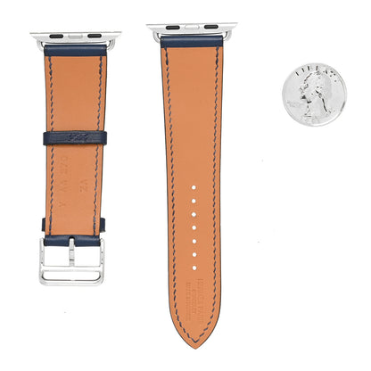 Hermes Swift 44mm Apple Watch Single Tour Band Bleu 2 of 5