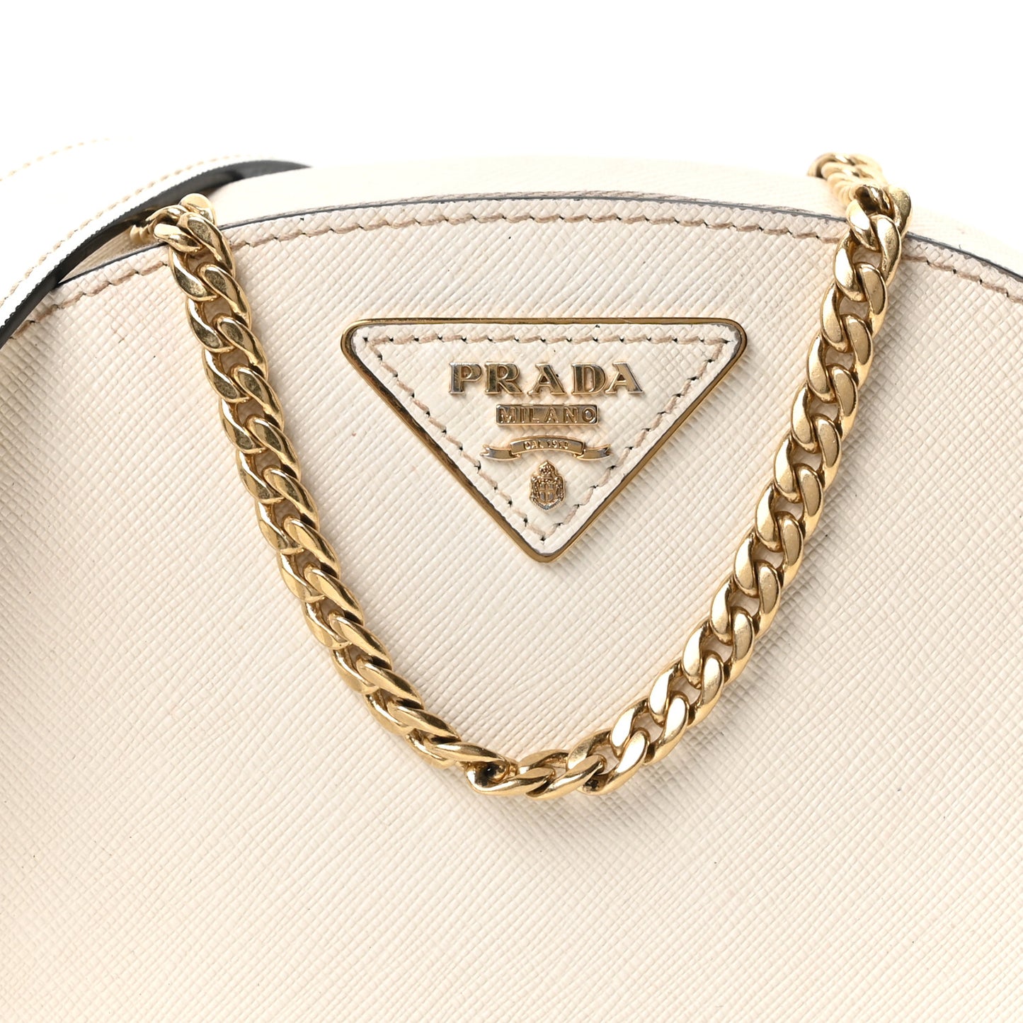 Saffiano Lux Odette Belt Bag White