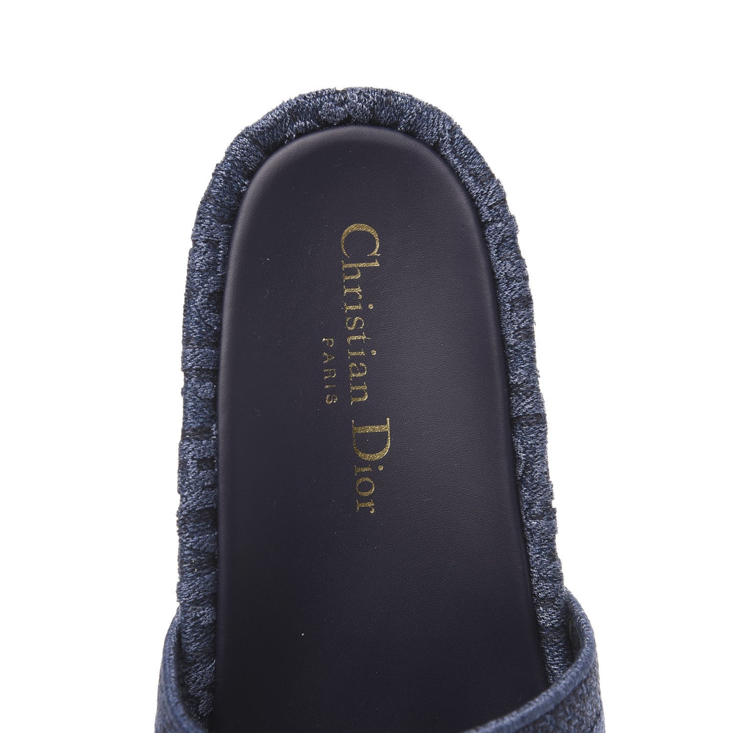 Oblique Denim D-Way Platform Sandal 38 Blue