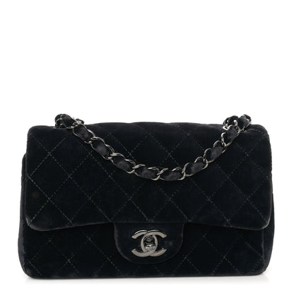 Chanel Velvet Quilted Mini Rectangular Flap So Black 1 of 11