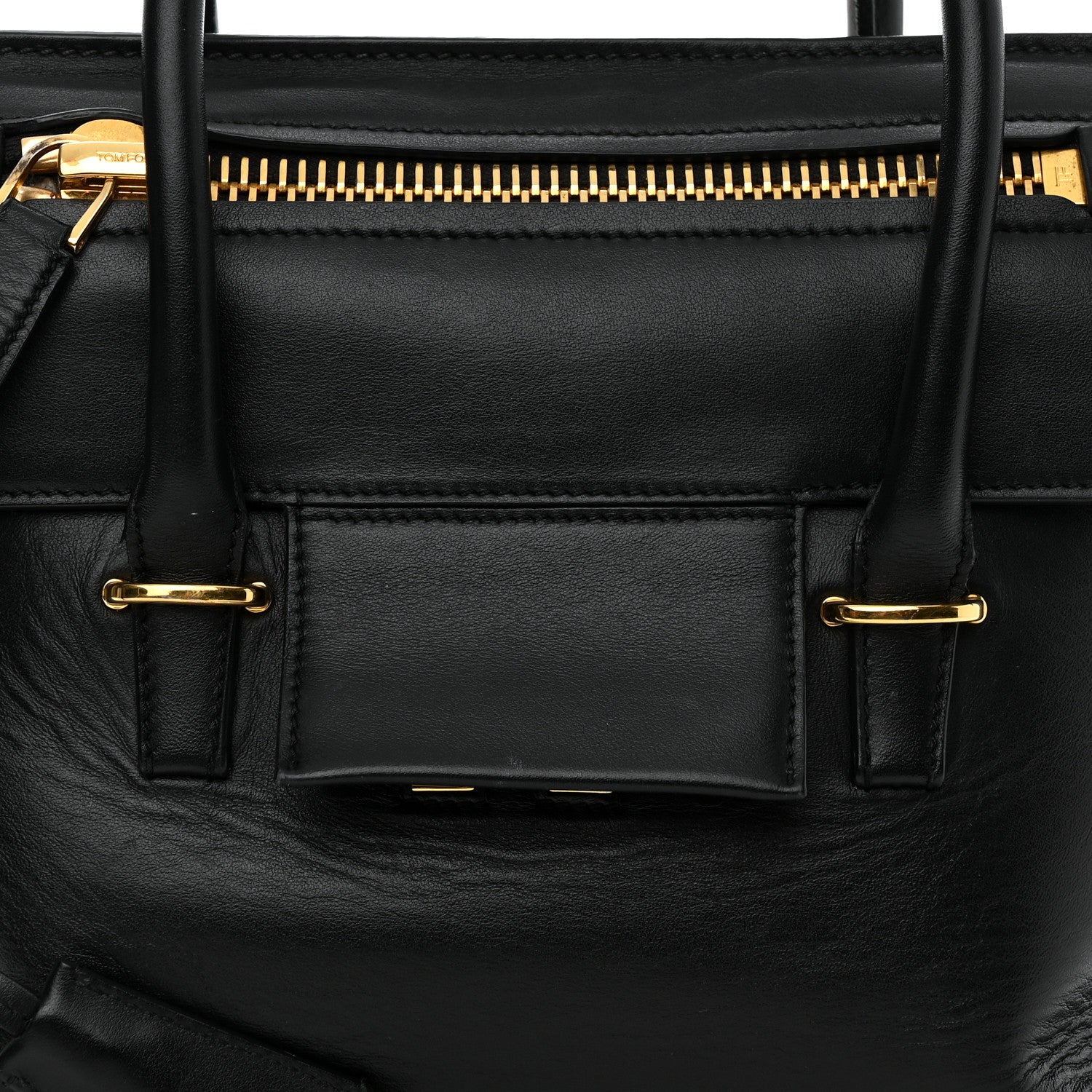 Tom Ford Smooth Calfskin Medium Icon Bag Black 9 of 17