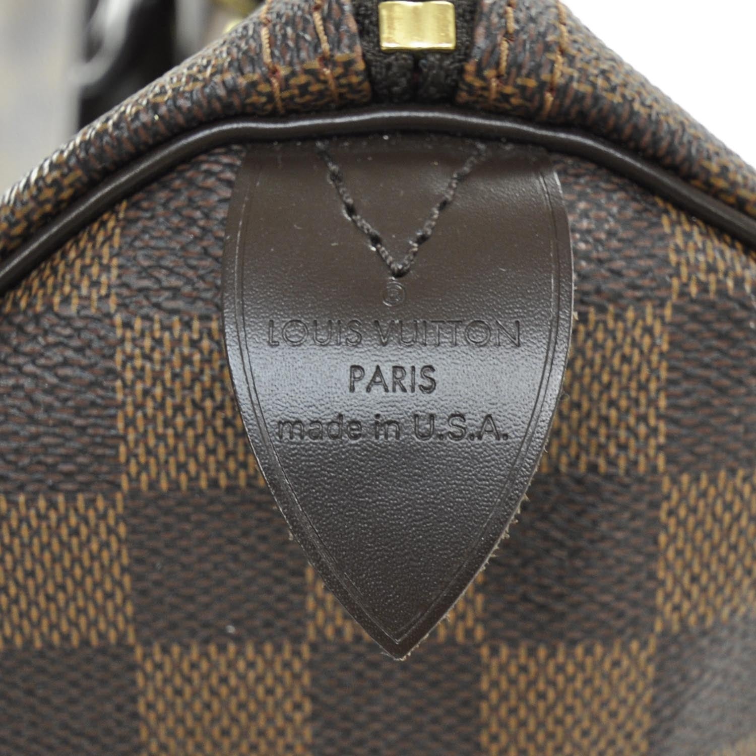 Louis Vuitton Damier Ebene Speedy 35 8 of 9