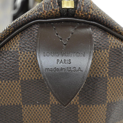 Louis Vuitton Damier Ebene Speedy 35 8 of 9
