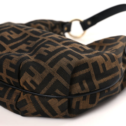Fendi Zucca Cuoio Lucido Small Chef Hobo Tobacco Moro 9 of 9