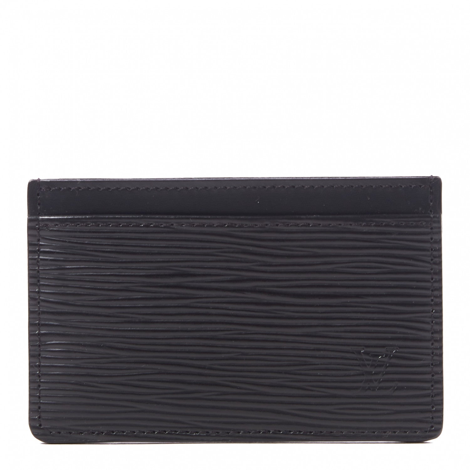 Louis Vuitton Epi Card Holder Black 1 of 8