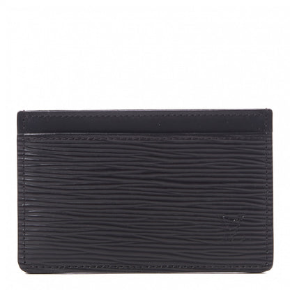 Louis Vuitton Epi Card Holder Black 1 of 8