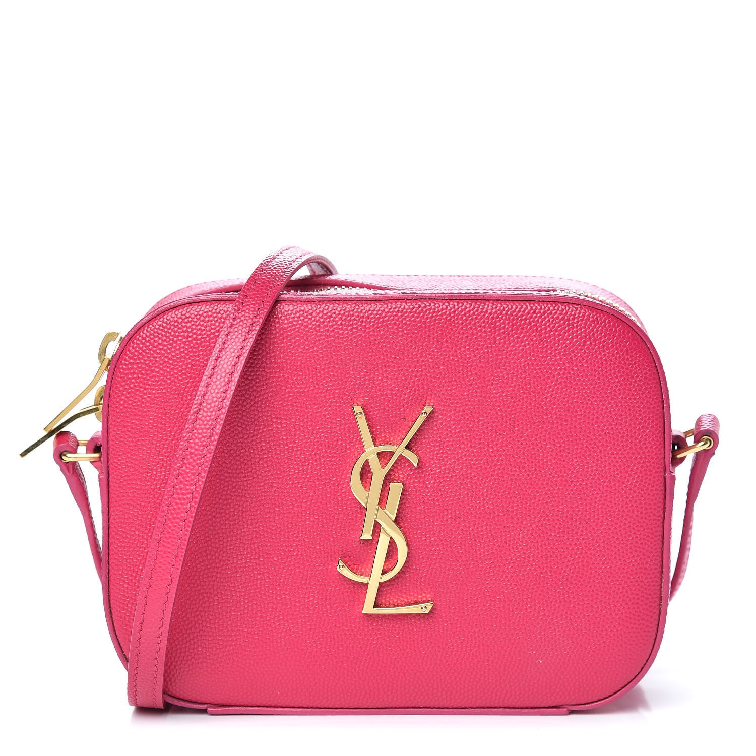 Saint Laurent Grain De Poudre Small Classic Monogram Camera Bag Bubblegum 1 of 11