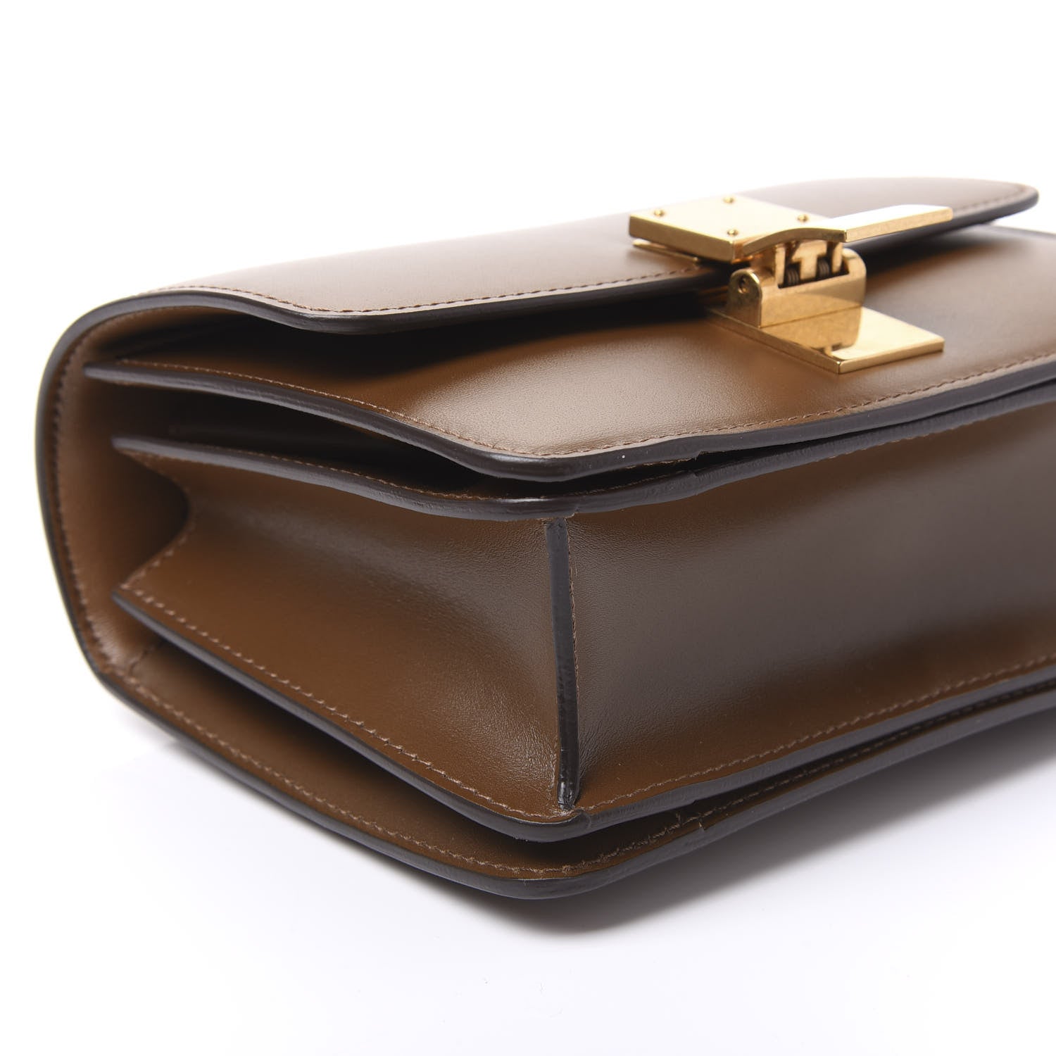 Celine Smooth Calfskin Small Classic Box Flap Bag Camel 7 of 9