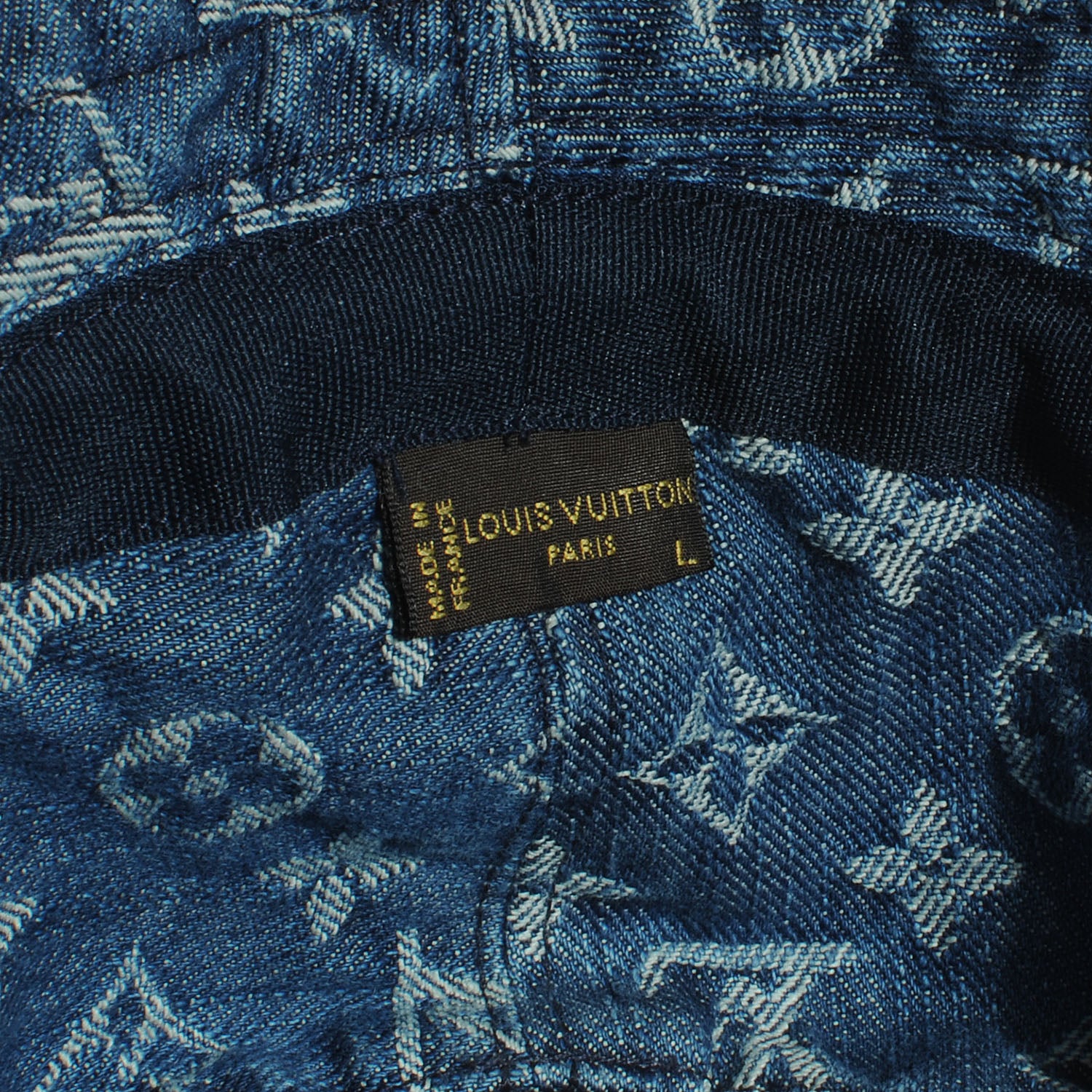 Louis Vuitton Monogram Denim Bucket Hat 4 of 5