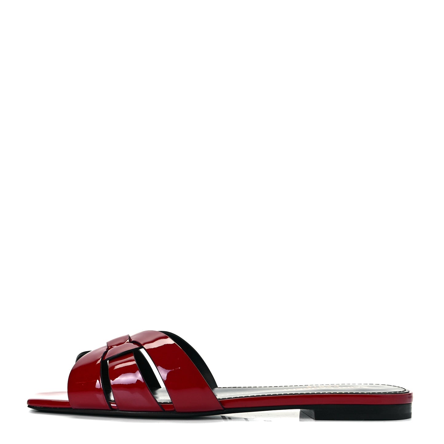 Patent Tribute 05 Slide Sandals 36.5 Red