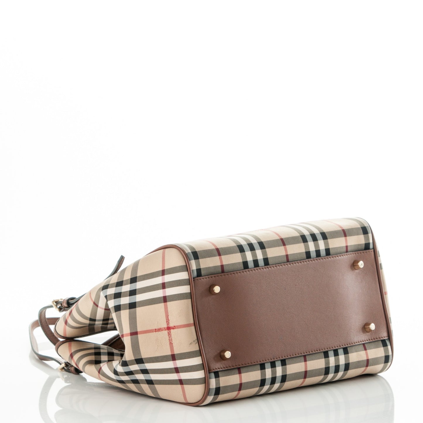 House Check Small Canterbury Tote Dark Tan
