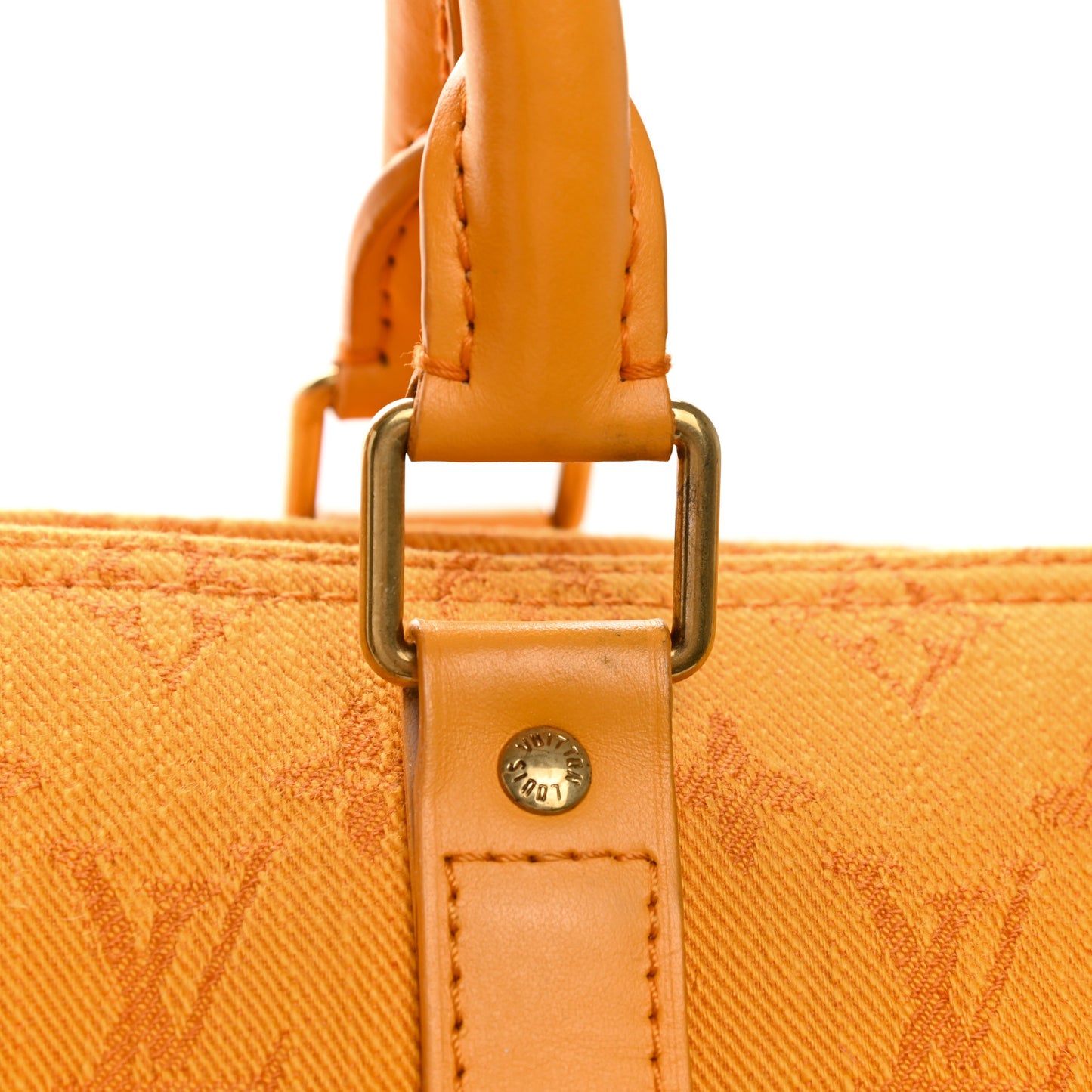 Denim Monogram Keepall Bandouliere 50 Ocre