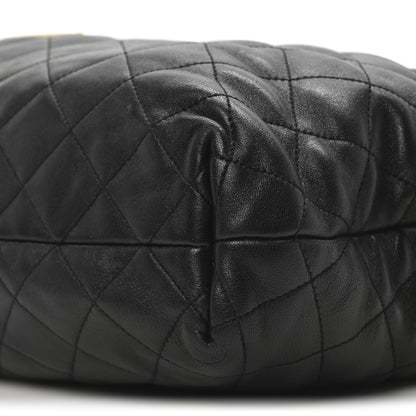 Saint Laurent Lambskin Quilted Maxi Icare Shopping Tote Black 11 of 11