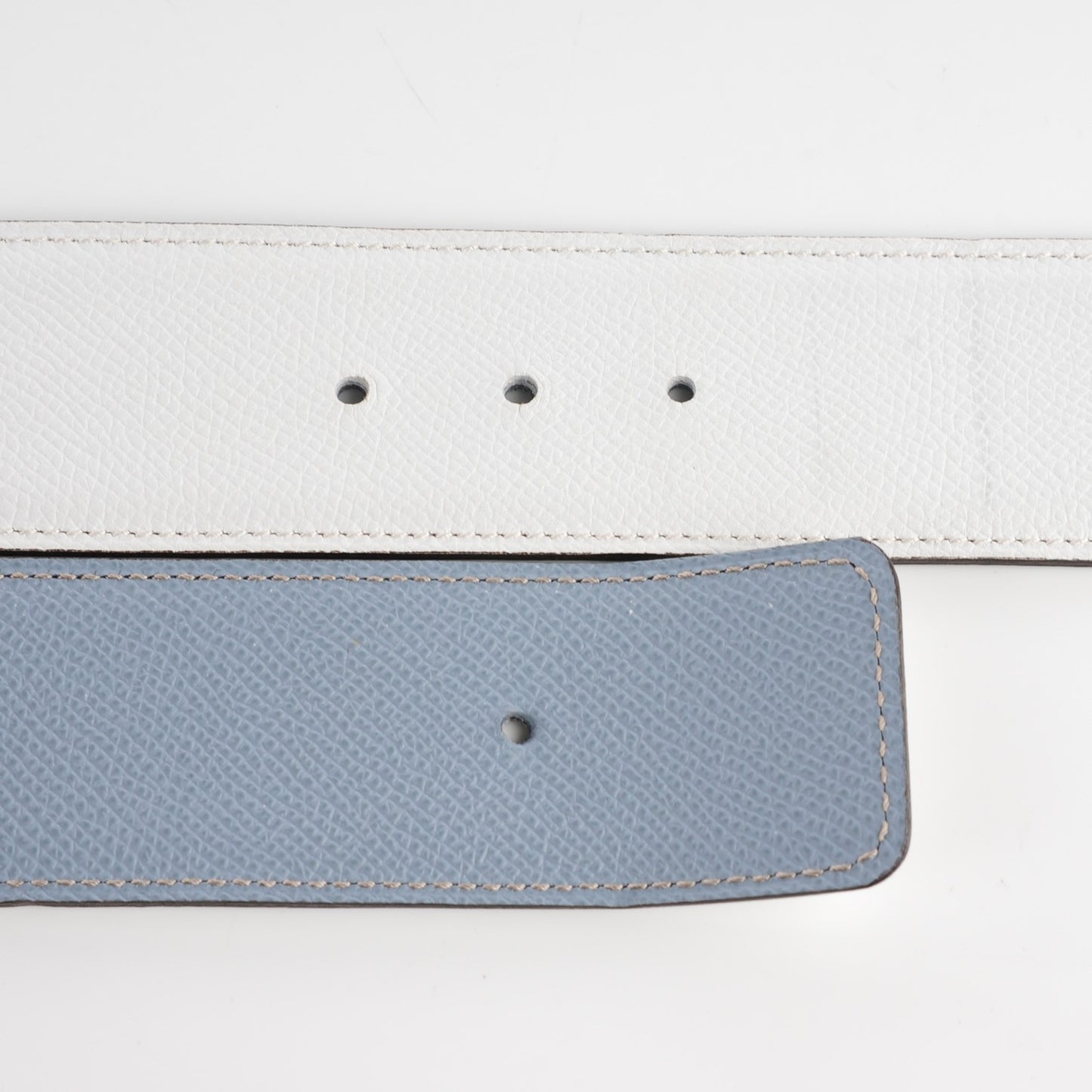 Epsom 42mm Constance 2 Mens Belt 95 White Bleu Lin