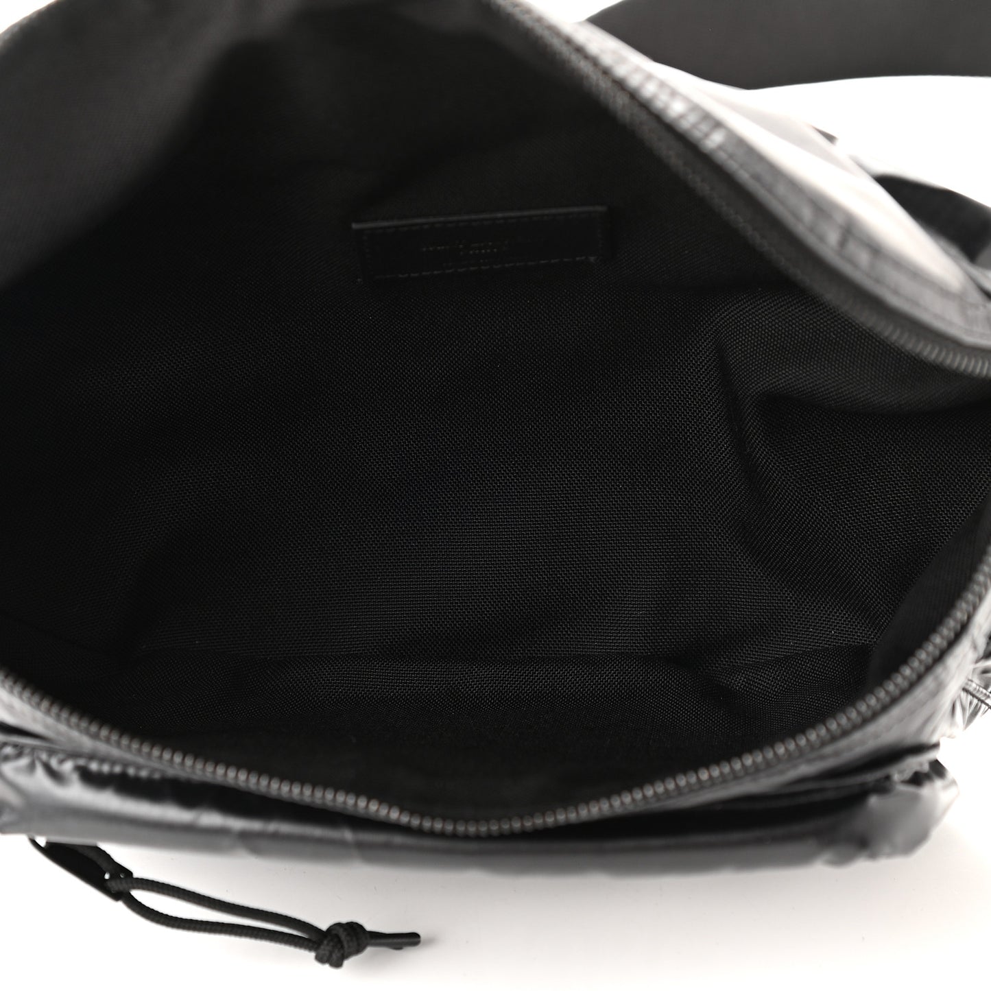 Nylon Logo Ripstop Body Belt Bag Black