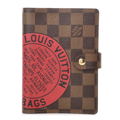 Louis Vuitton Damier Ebene Complice Trunks and Bags Small Ring Agenda Red 1 of 6