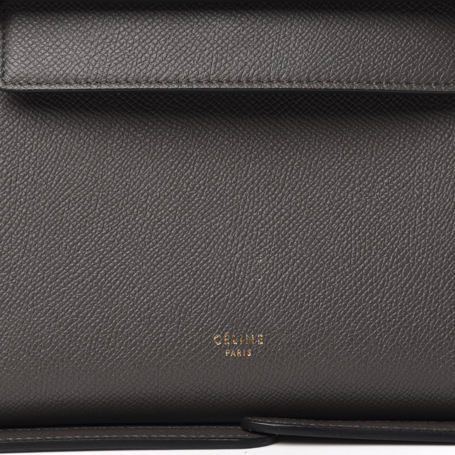 Celine Grained Calfskin Micro Belt Bag Grey 12 of 12
