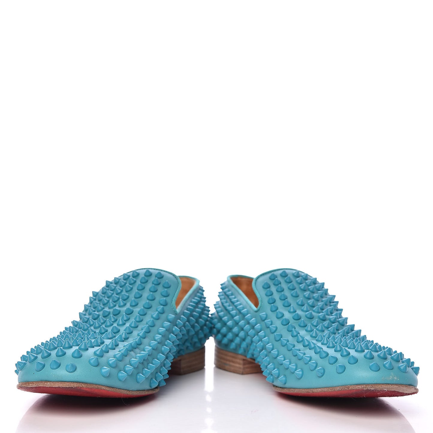 Calfskin Mens Rollerboy Spikes Flat Loafers 40.5 Riviera