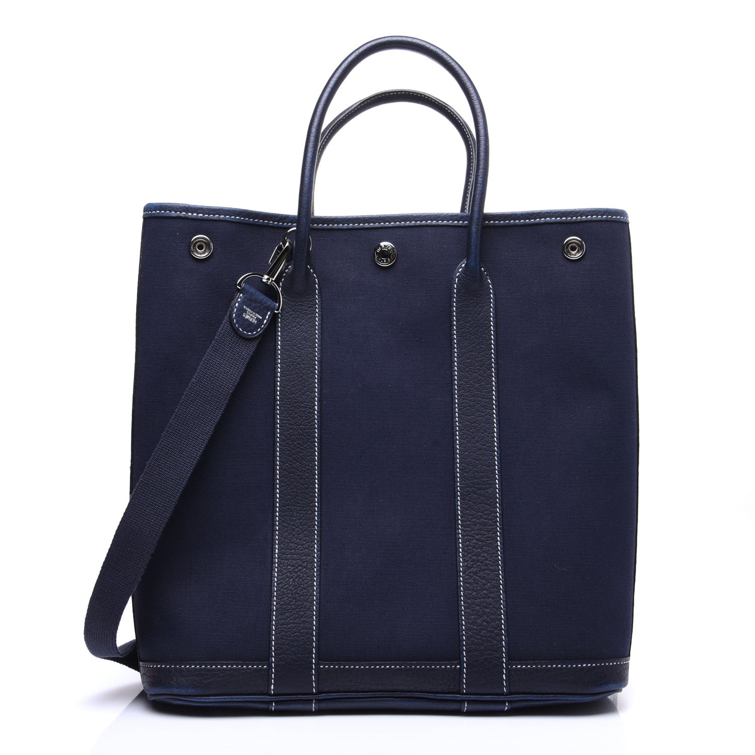 Hermes Toile Negonda Garden File PM Bleu Marine 1 of 12