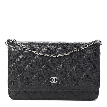 Chanel Caviar Quilted Wallet On Chain WOC Black 1 of 12