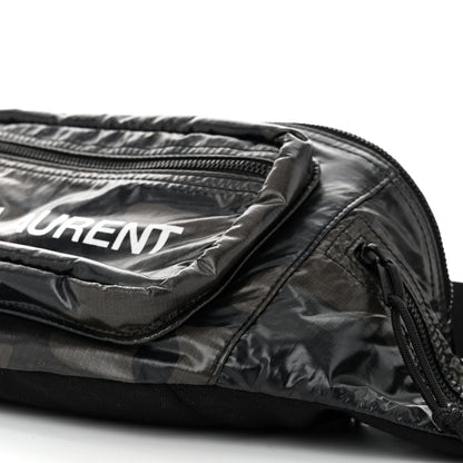 Saint Laurent Nylon Camouflage Logo Ripstop Body Belt Bag Kaki 9 of 9