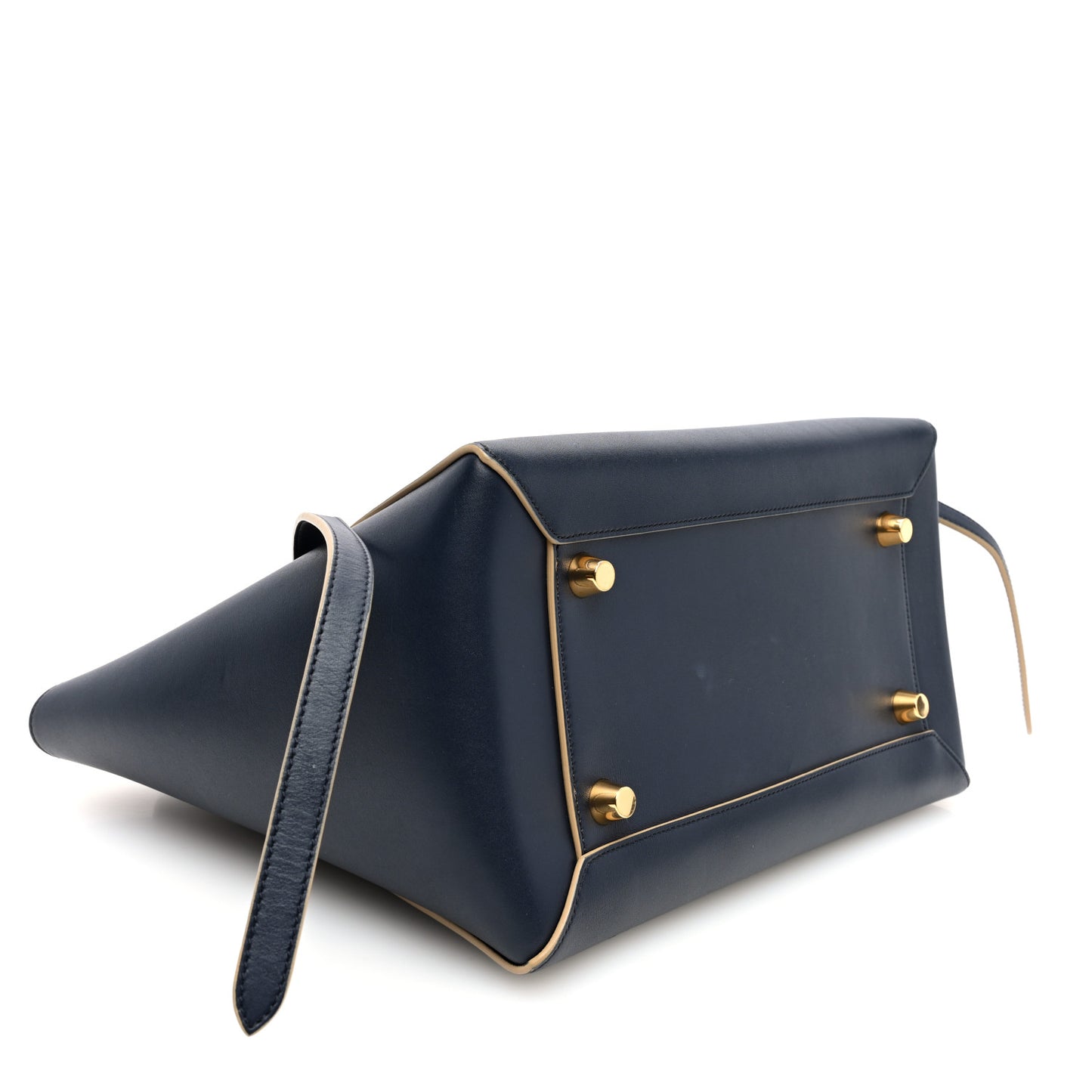 Palmelato Calfskin Mini Belt Bag Navy