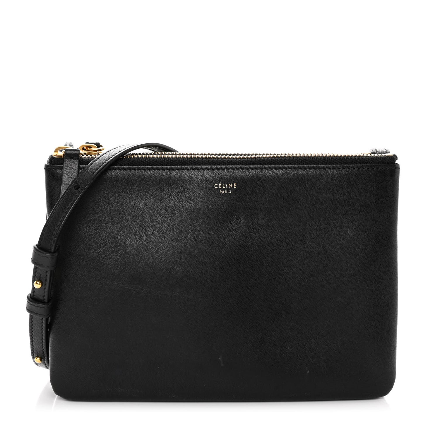 Lambskin Small Trio Crossbody Bag Black