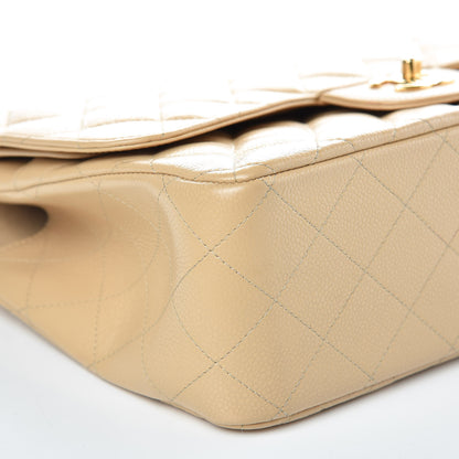 Chanel Caviar Quilted Jumbo Double Flap Beige Clair 8 of 13