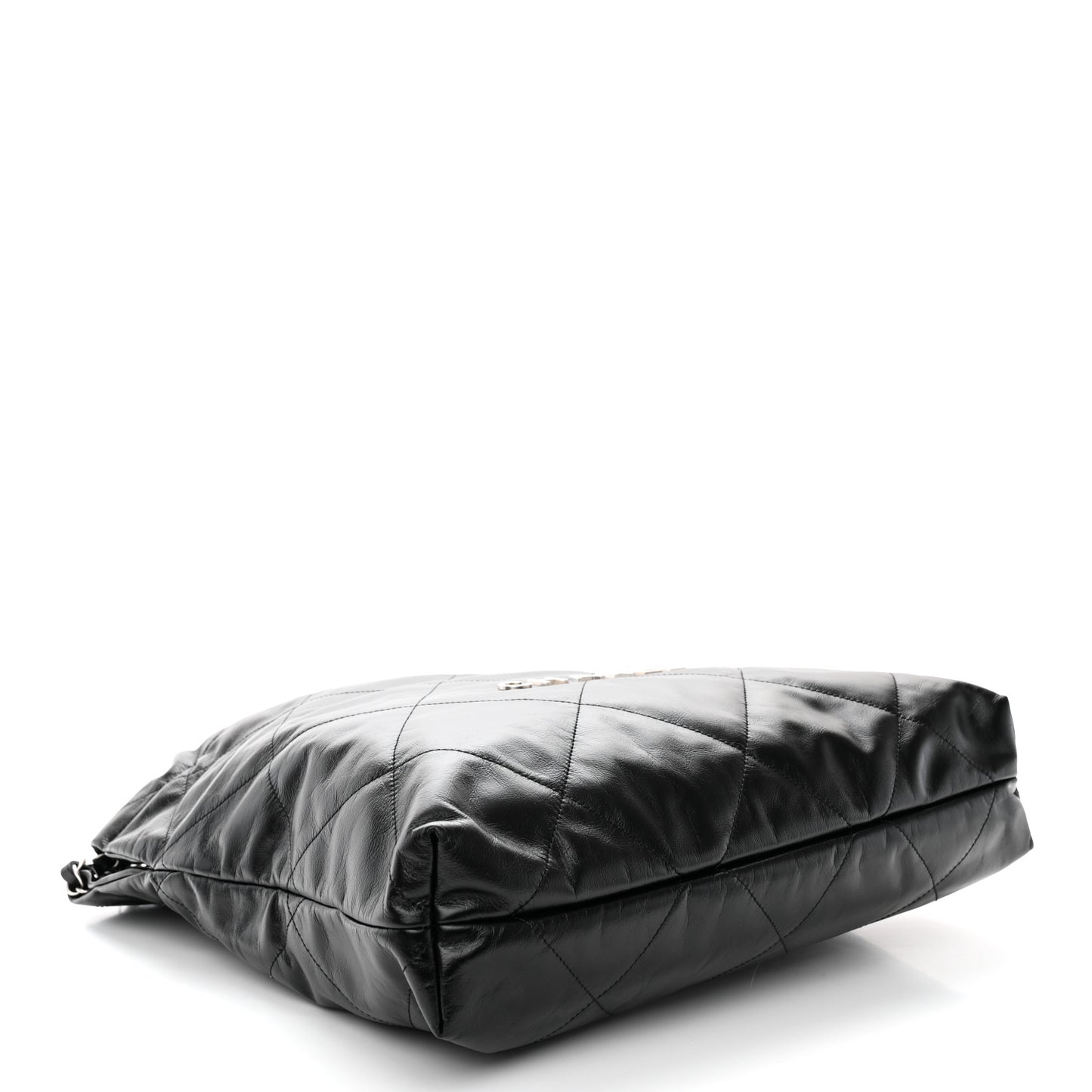 Shiny Calfskin Quilted Chanel 22 Black