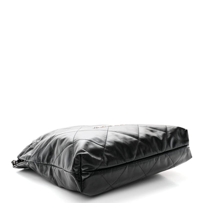 Chanel Shiny Calfskin Quilted Chanel 22 Black 5 of 11