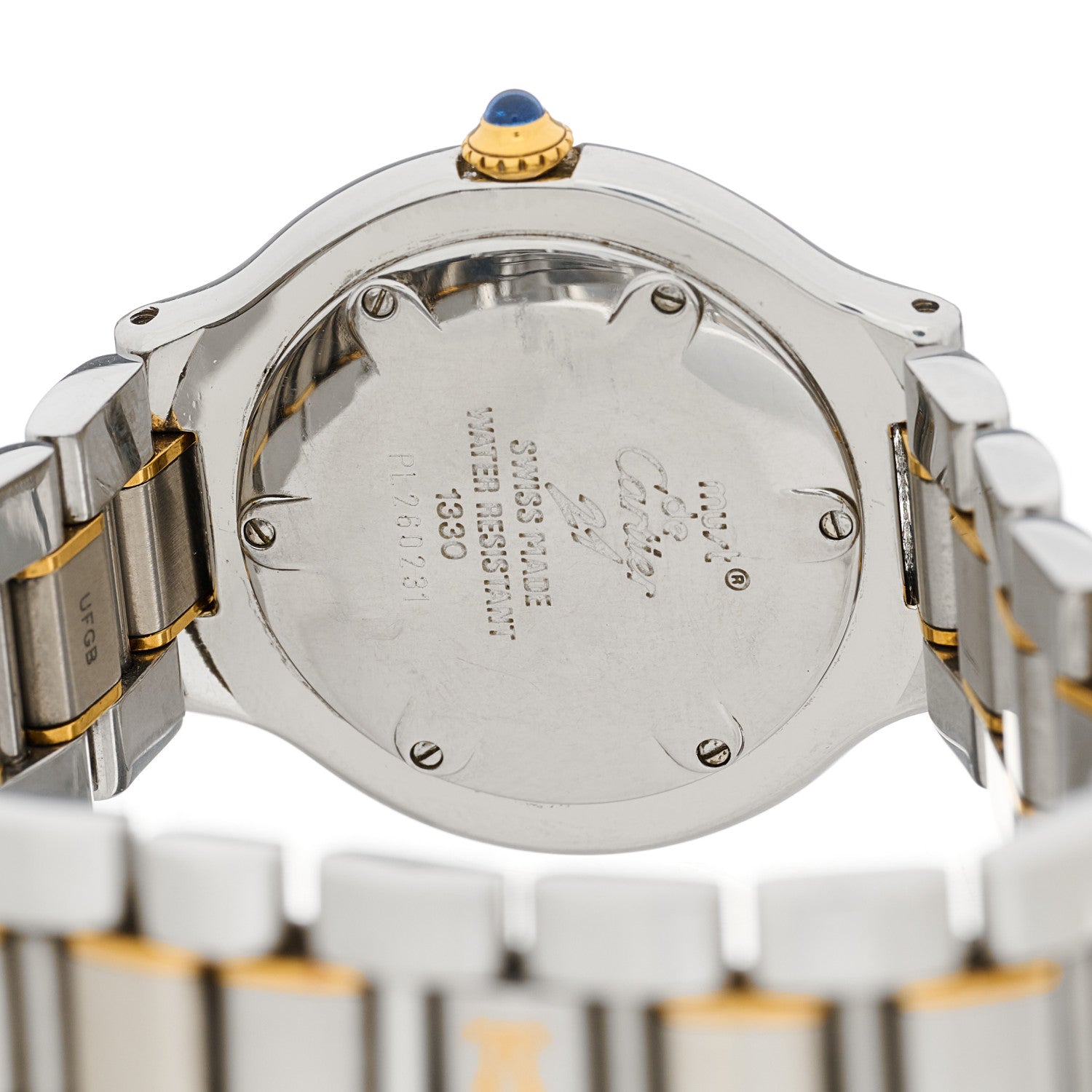 Cartier Stainless Steel 18K Yellow Gold 31mm Must De 21 Quartz Watch 4 of 4
