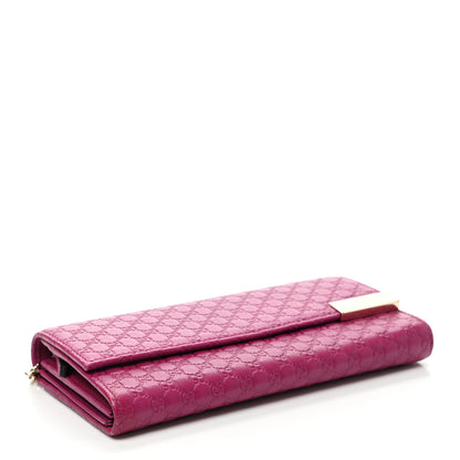 Gucci Soft Microguccissima Dice Chain Wallet Bright Bouganville 3 of 5