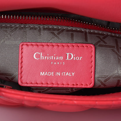Christian Dior Lambskin Cannage Mini Lady Dior Fuchsia 6 of 15
