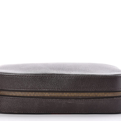 Gucci Textured Calfskin Web Small Webby Bee Shoulder Bag Brown Coffee 19 of 24