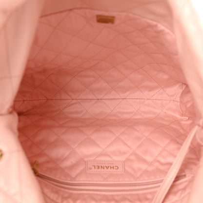 Chanel Shiny Calfskin Quilted Small Chanel 22 Light Pink 6 of 17