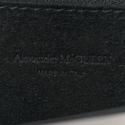 Alexander McQueen Metallic Calfskin Quilted Four Ring Knuckle Flat Clutch Silver 8 of 10