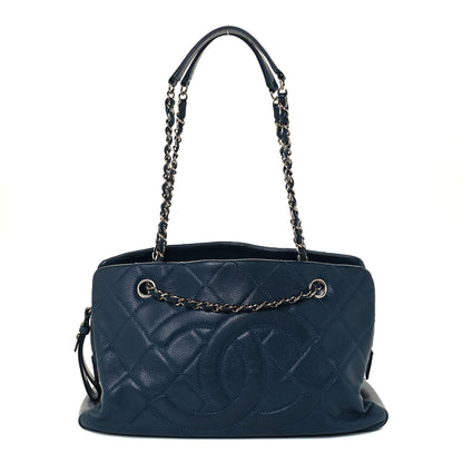 Chanel Caviar Quilted Timeless CC Soft Tote Navy Blue 1 of 10