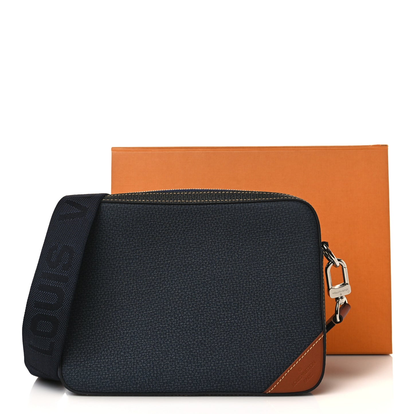 Taurillon Trio Messenger Denim Blue