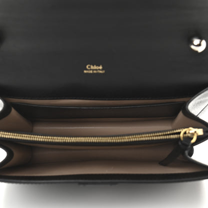 Chloe Shiny Goatskin Calfskin Aby Chain Shoulder Bag Black 5 of 11