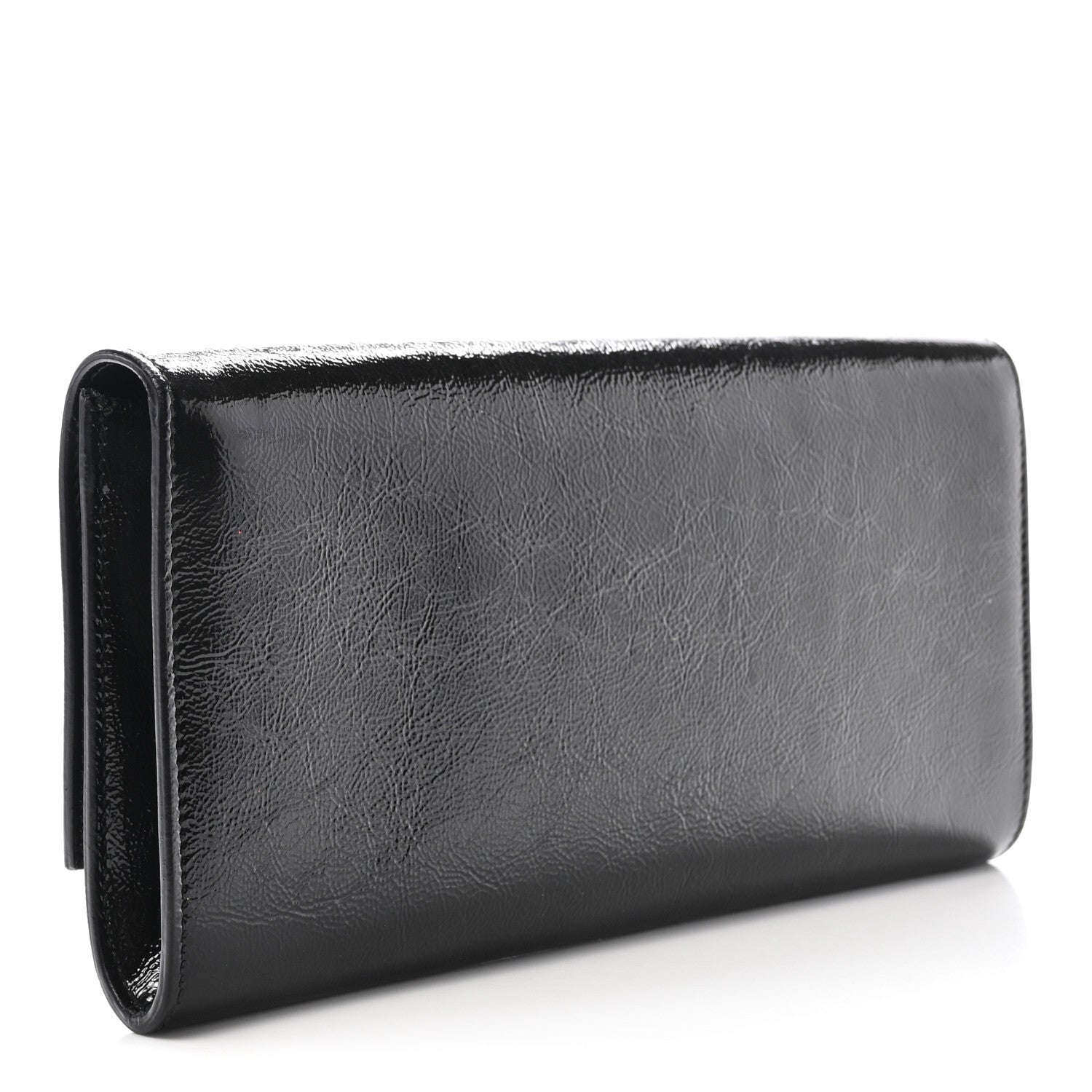 Saint Laurent Textured Patent Monogram Small Belle De Jour Clutch Black 3 of 6
