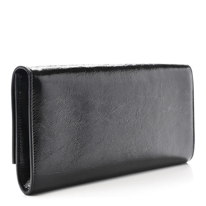 Saint Laurent Textured Patent Monogram Small Belle De Jour Clutch Black 3 of 6