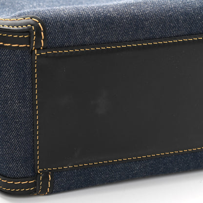 Delvaux Denim Calfskin Cool Box MM Blue Black 11 of 13