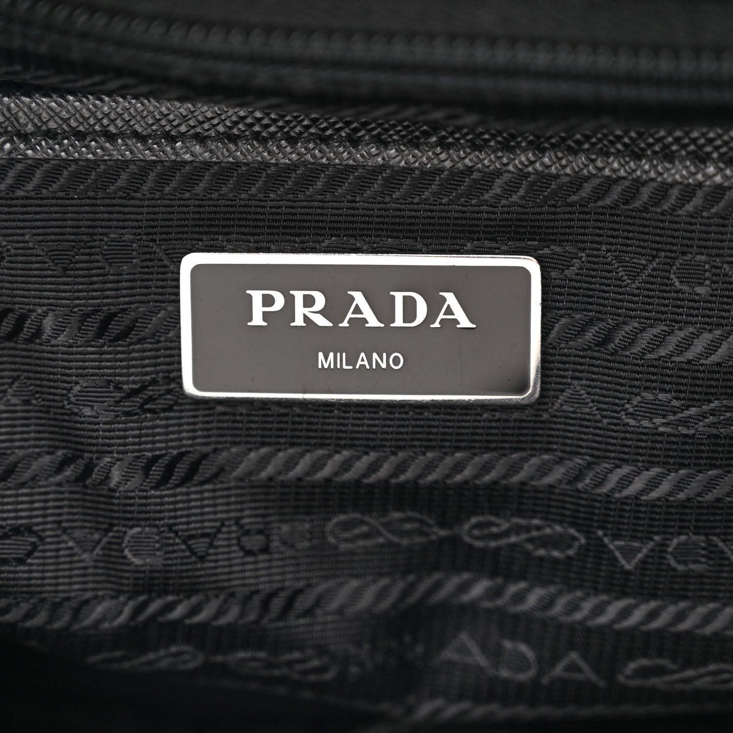 Tessuto Nylon Saffiano Small Backpack Black