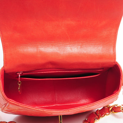 Chanel Lambskin Small Single Flap Red 6 of 6