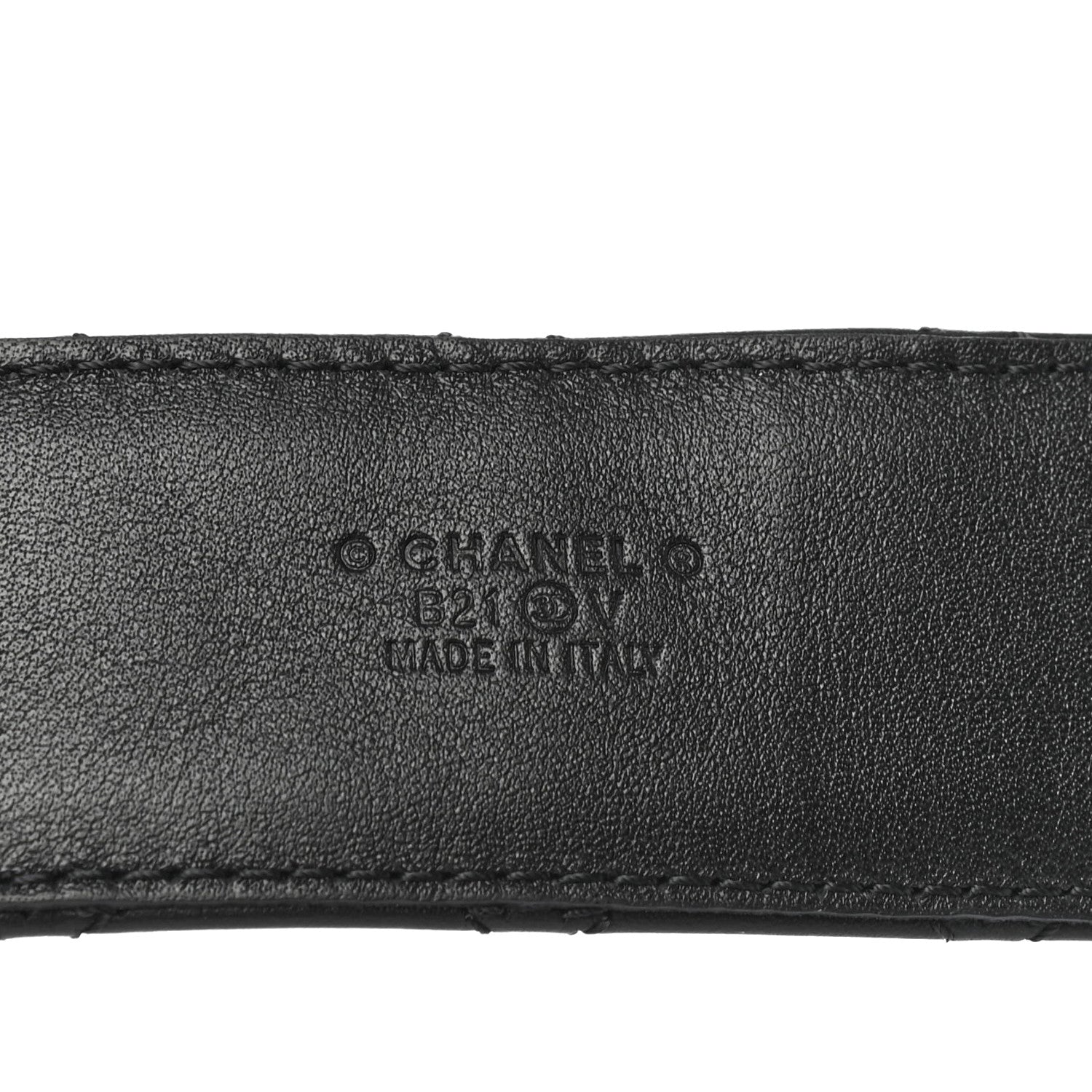 Chanel Lambskin Quilted CC Chain Belt 90 36 Black 5 of 6