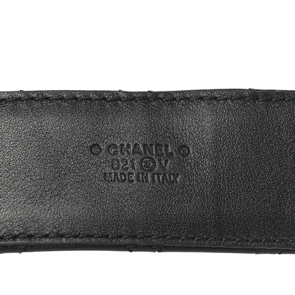 Chanel Lambskin Quilted CC Chain Belt 90 36 Black 5 of 6