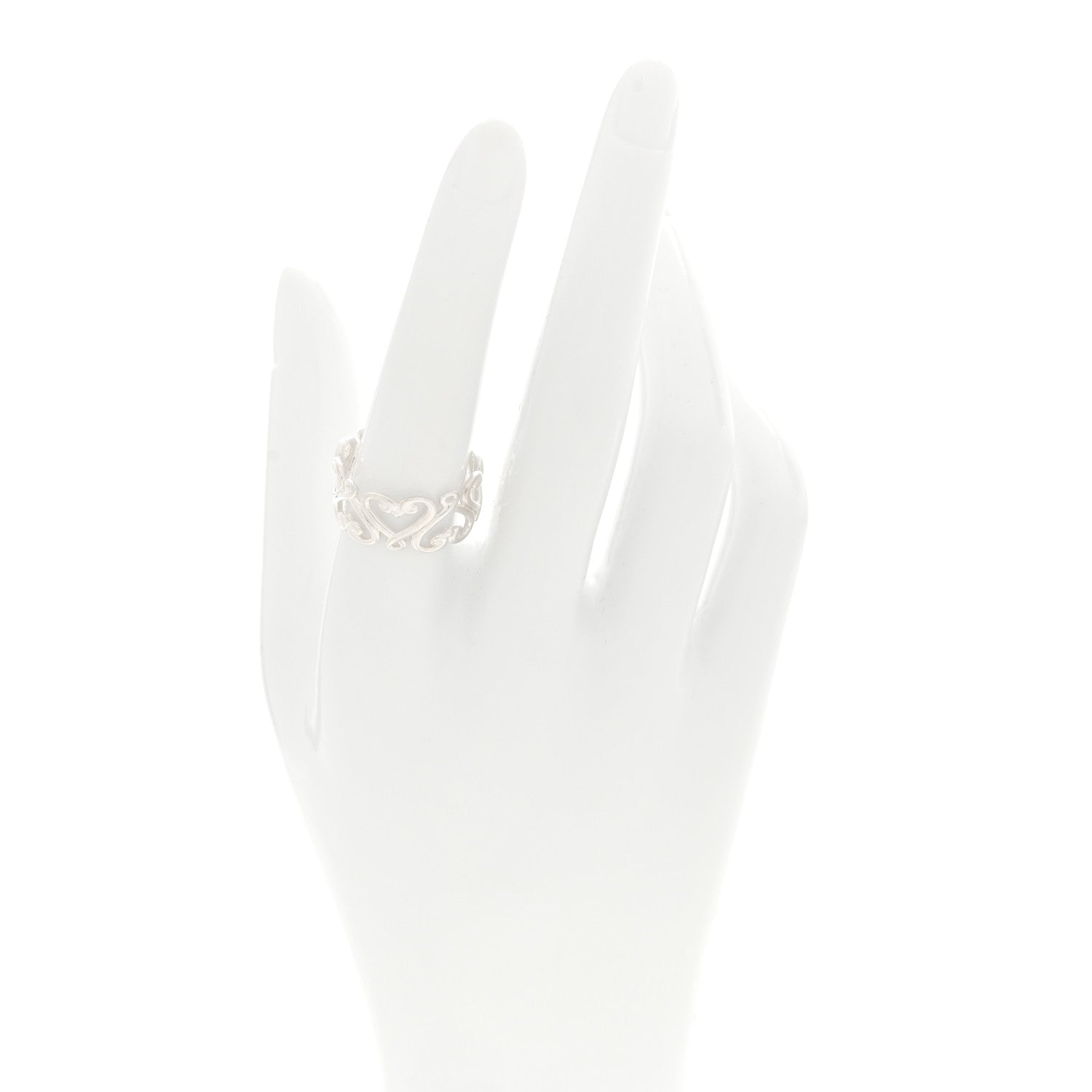 Tiffany Sterling Silver Paloma Picasso Venezia Goldoni Band Ring 58 8.25 2 of 4