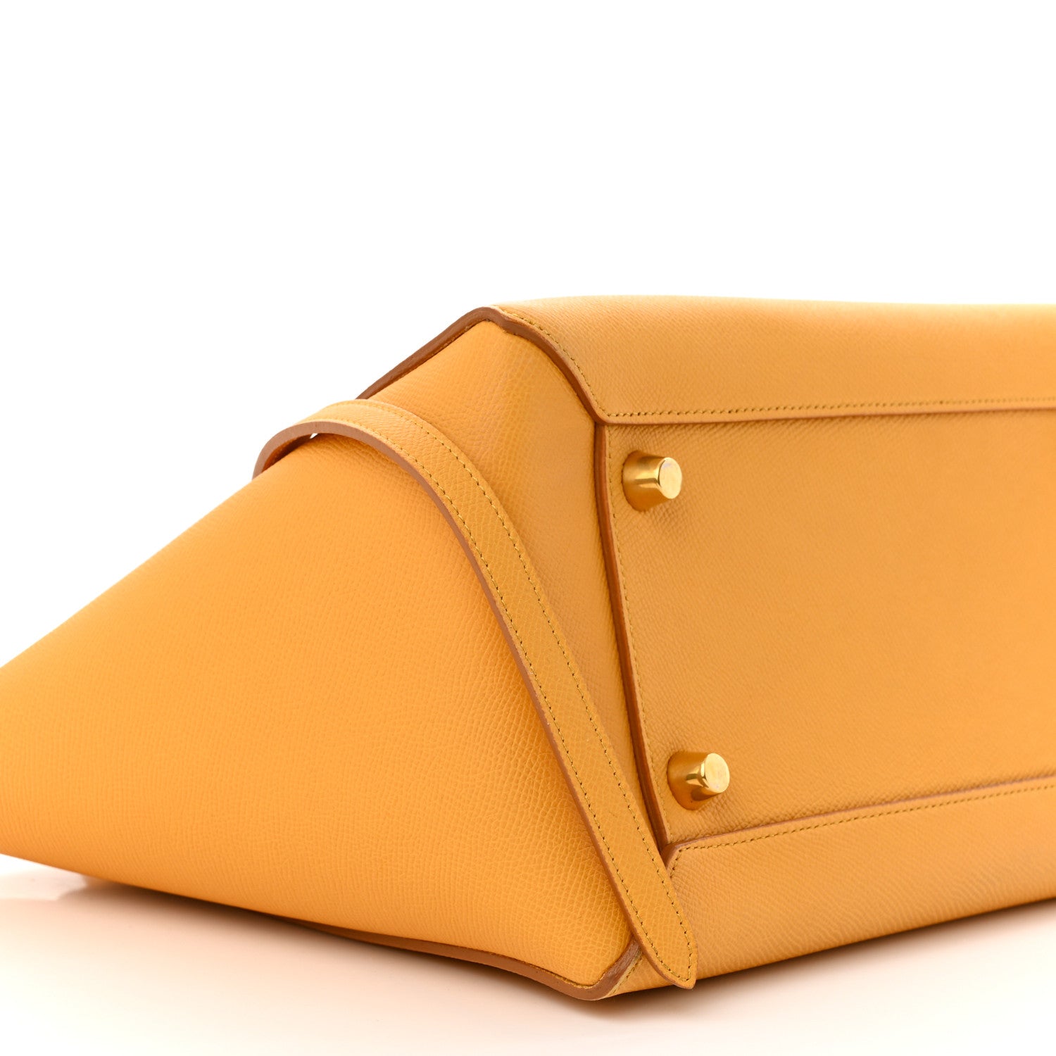 Celine Grained Calfskin Mini Belt Bag Amber 10 of 12